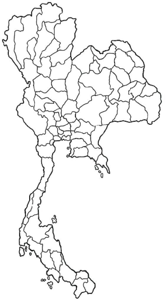 Thailandia Mappa